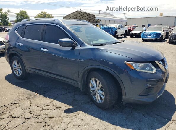 KNMAT2MTXGP706261 2016 NISSAN ROGUE Blue Delantero derecho