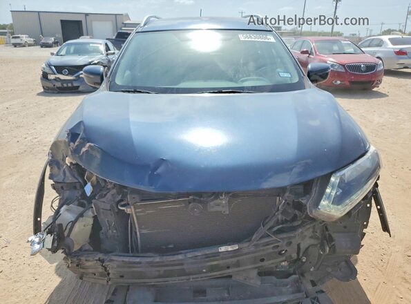 KNMAT2MTXGP714263 2016 NISSAN ROGUE Blue Вид спереду