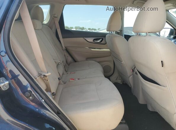 KNMAT2MTXGP714263 2016 NISSAN ROGUE Blue Вид задніх сидінь