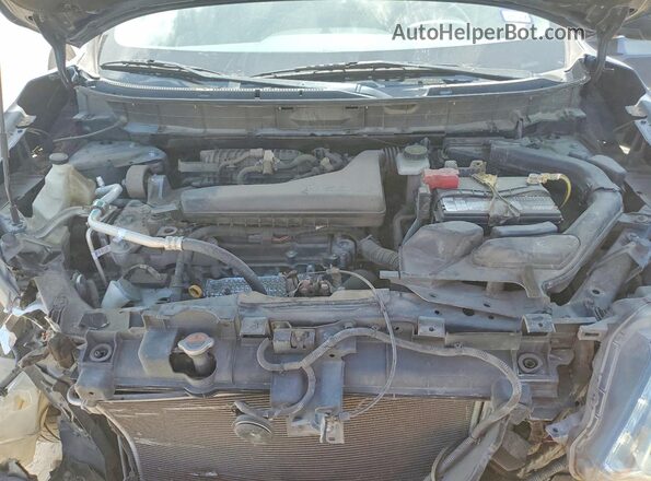 KNMAT2MTXGP714263 2016 NISSAN ROGUE Blue Вид задньої частини салону