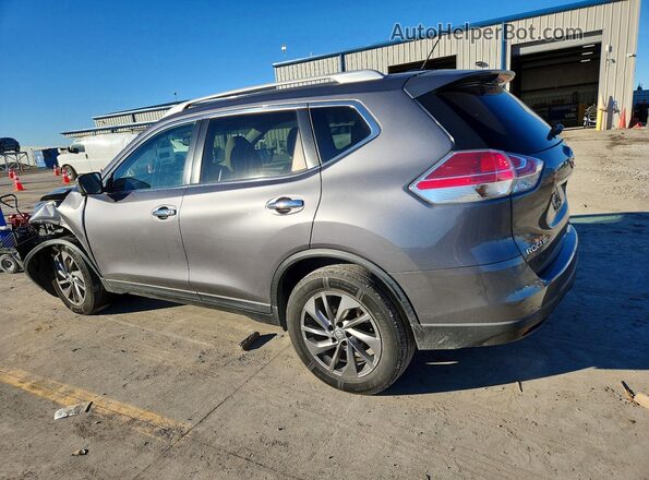 KNMAT2MTXGP738045 2016 NISSAN ROGUE Gray Задня ліва чверть