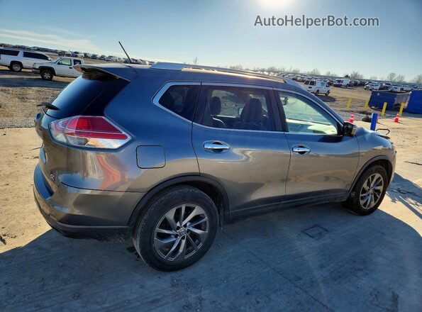 KNMAT2MTXGP738045 2016 NISSAN ROGUE Gray Задня права чверть