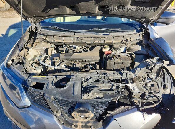 KNMAT2MTXGP738045 2016 NISSAN ROGUE Gray Вид підкапотного простору