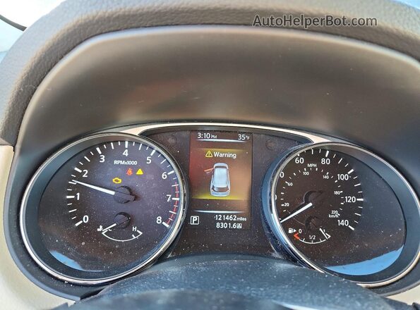KNMAT2MTXGP738045 2016 NISSAN ROGUE Gray Вид щитка приладів