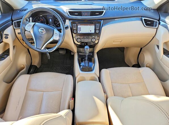 KNMAT2MTXGP738045 2016 NISSAN ROGUE Gray Вид панелі приладів