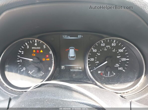 KNMAT2MTXHP501315 2017 NISSAN ROGUE Blue Widok tylnych siedzeń