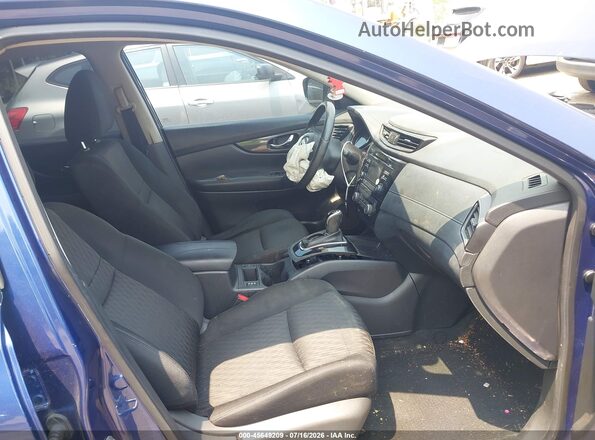 KNMAT2MTXHP501315 2017 NISSAN ROGUE Blue Widok wnętrza z przodu