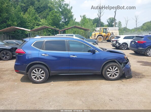 KNMAT2MTXHP501315 2017 NISSAN ROGUE Blue Widok wnętrza z tyłu
