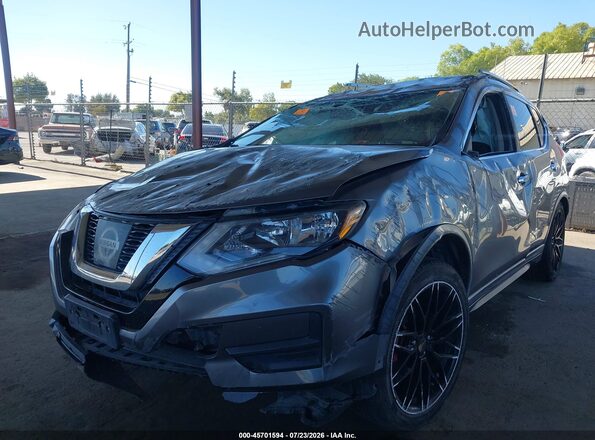 KNMAT2MTXHP588519 2017 NISSAN ROGUE Gray წინა მარცხენა ხედი სამი მეოთხედიდან