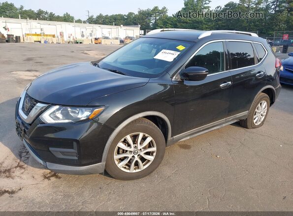 KNMAT2MTXJP503670 2018 NISSAN ROGUE Black Առջևի ձախ երեք քառորդ տեսարան