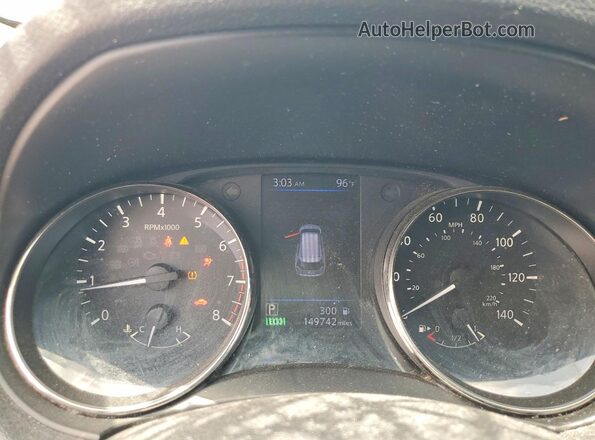 KNMAT2MTXJP506858 2018 NISSAN ROGUE Silver Instrument cluster view