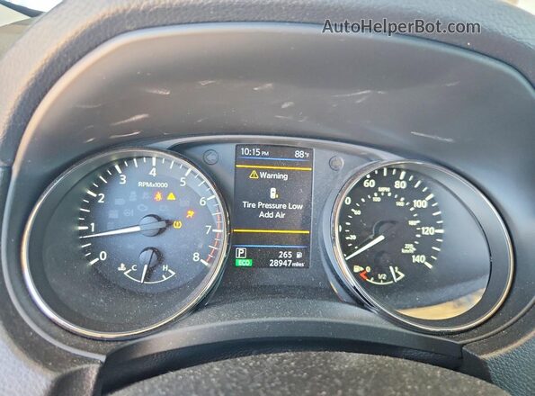 KNMAT2MTXJP537172 2018 NISSAN ROGUE Белый Вид щитка приборов