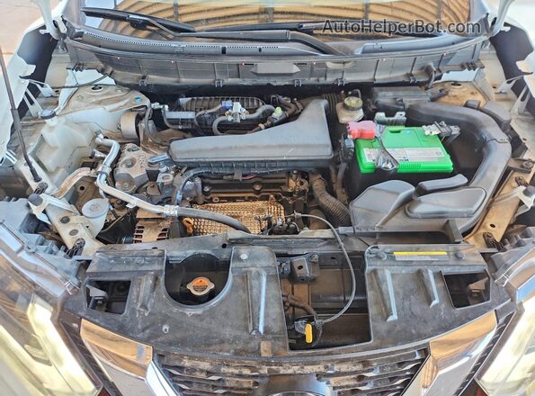KNMAT2MTXJP537172 2018 NISSAN ROGUE Белый Вид подкапотного пространства