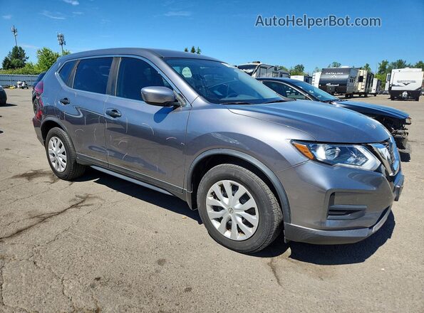 KNMAT2MTXJP619239 2018 NISSAN ROGUE Gray Delantero derecho