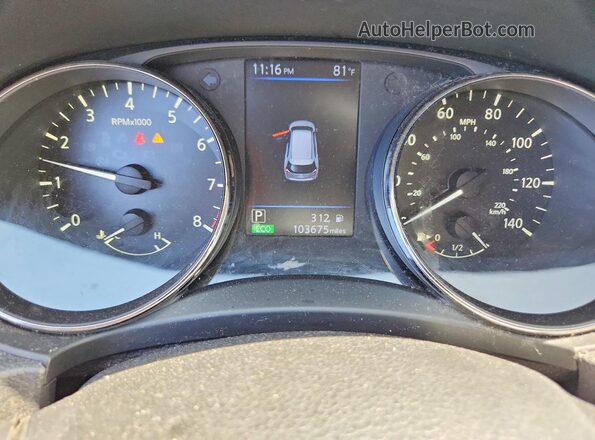 KNMAT2MTXJP619239 2018 NISSAN ROGUE Gray Vista del cuadro de instrumentos