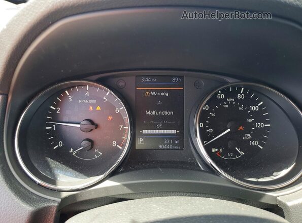 KNMAT2MTXJP622609 2018 NISSAN ROGUE Gray Սարքավորումների վահանակի տեսք