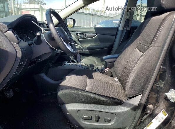 KNMAT2MTXKP529882 2019 NISSAN ROGUE Black წინა სალონის ხედი