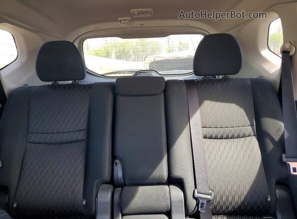 KNMAT2MTXKP529882 2019 NISSAN ROGUE Black უკანა სავარძლების ხედი