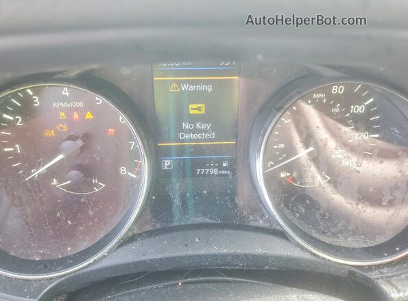 KNMAT2MTXLP512985 2020 NISSAN ROGUE Black Widok zestawu wskaźników