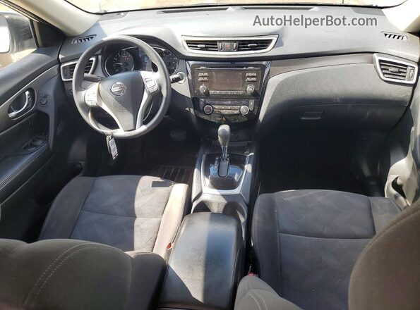 KNMAT2MV0GP593454 2016 NISSAN ROGUE White Widok deski rozdzielczej
