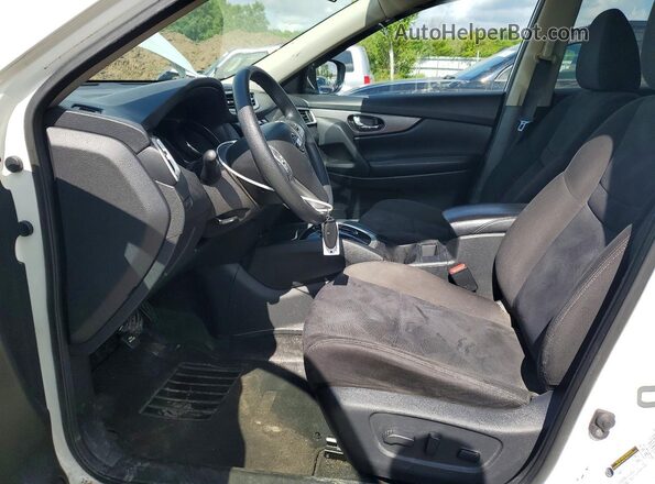 KNMAT2MV0GP593454 2016 NISSAN ROGUE White Widok wnętrza z przodu