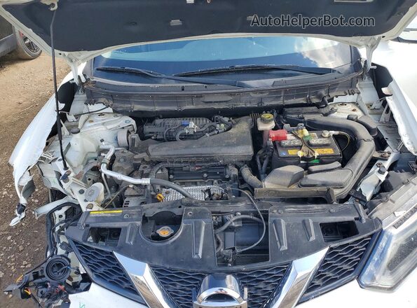 KNMAT2MV0GP593454 2016 NISSAN ROGUE White Widok komory silnika