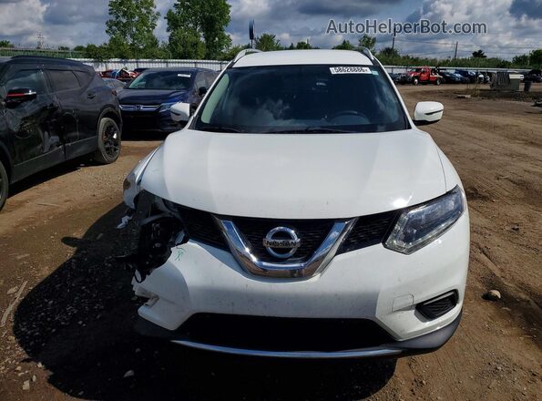 KNMAT2MV0GP593454 2016 NISSAN ROGUE White Widok z przodu