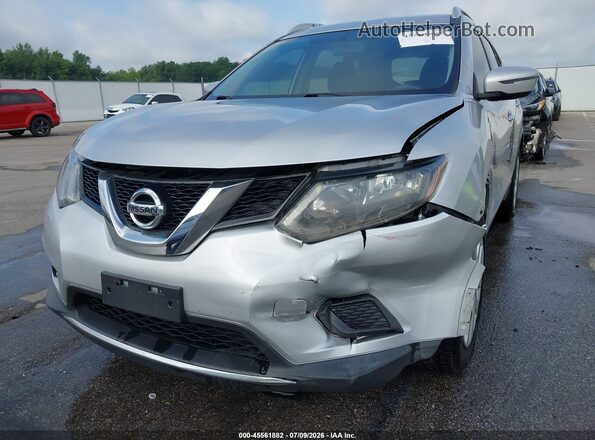 KNMAT2MV0GP595835 2016 NISSAN ROGUE Silver Vista frontal