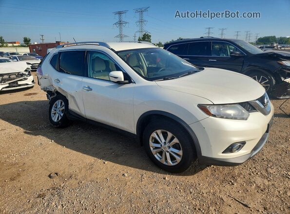 KNMAT2MV0GP626713 2016 NISSAN ROGUE White წინა მარჯვენა