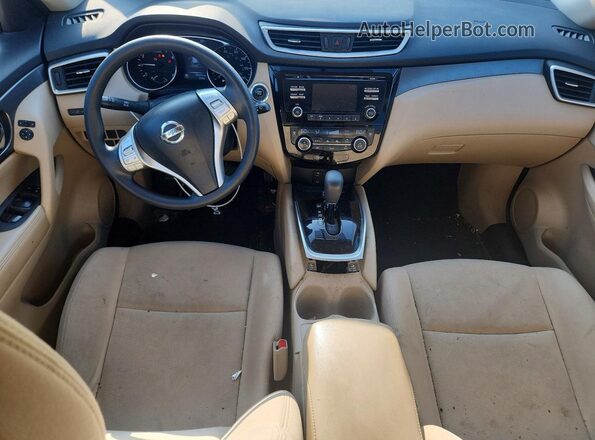 KNMAT2MV0GP626713 2016 NISSAN ROGUE White წინა პანელის ხედი