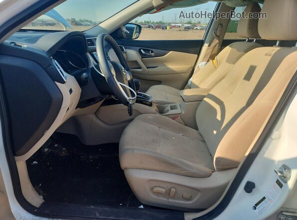 KNMAT2MV0GP626713 2016 NISSAN ROGUE White წინა სალონის ხედი