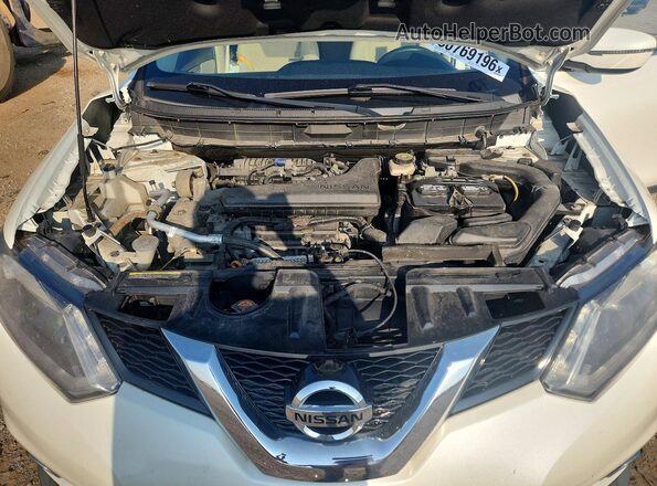 KNMAT2MV0GP626713 2016 NISSAN ROGUE White უკანა სალონის ხედი