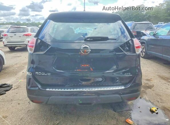 KNMAT2MV0GP660621 2016 NISSAN ROGUE Black Հետևի տեսք