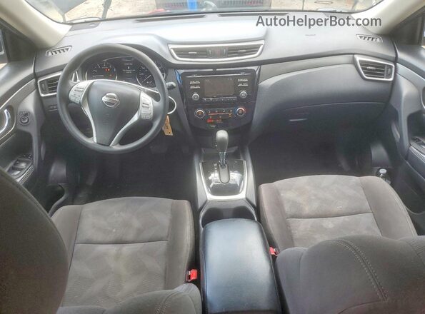 KNMAT2MV0GP660621 2016 NISSAN ROGUE Black Առջևի վահանակի տեսք