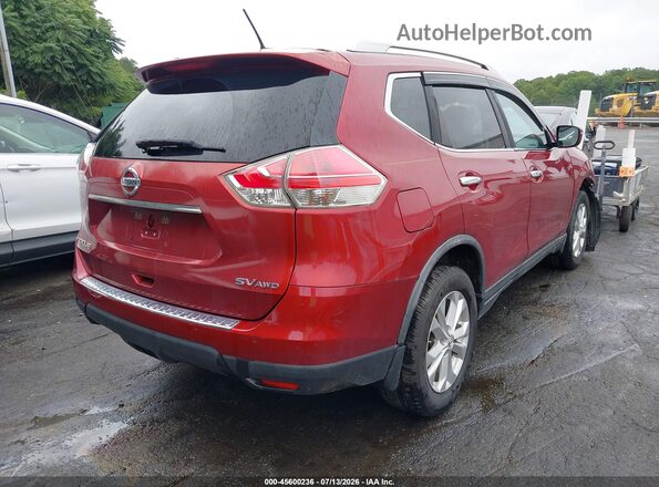 KNMAT2MV0GP663390 2016 NISSAN ROGUE Red უკანა მარჯვენა