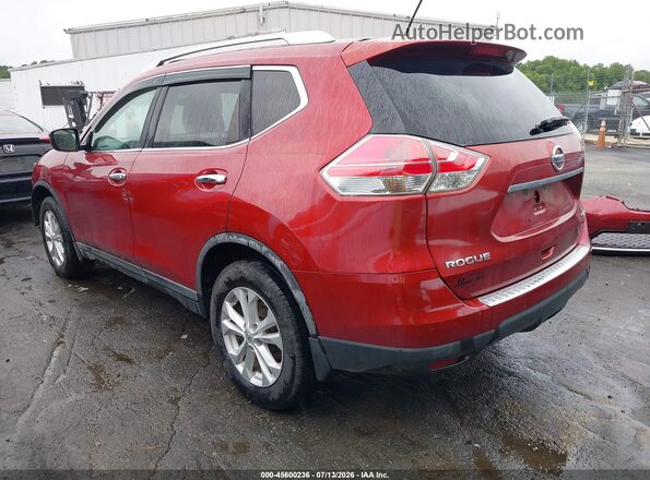 KNMAT2MV0GP663390 2016 NISSAN ROGUE Red უკანა მარცხენა