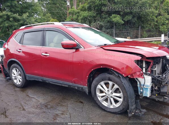 KNMAT2MV0GP663390 2016 NISSAN ROGUE Red სალონის 360-გრადუსიანი ხედი