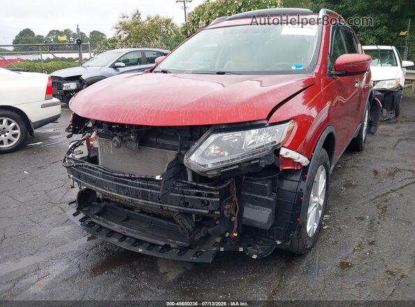 KNMAT2MV0GP663390 2016 NISSAN ROGUE Red უკანა სალონის ხედი