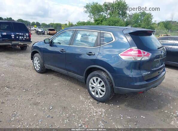 KNMAT2MV0GP665365 2016 NISSAN ROGUE Blue Rear left