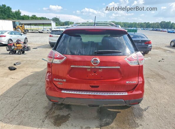 KNMAT2MV0GP670405 2016 NISSAN ROGUE Burgundy Rear view