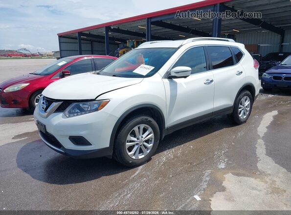 KNMAT2MV0GP670890 2016 NISSAN ROGUE White Առջևի ձախ երեք քառորդ տեսարան