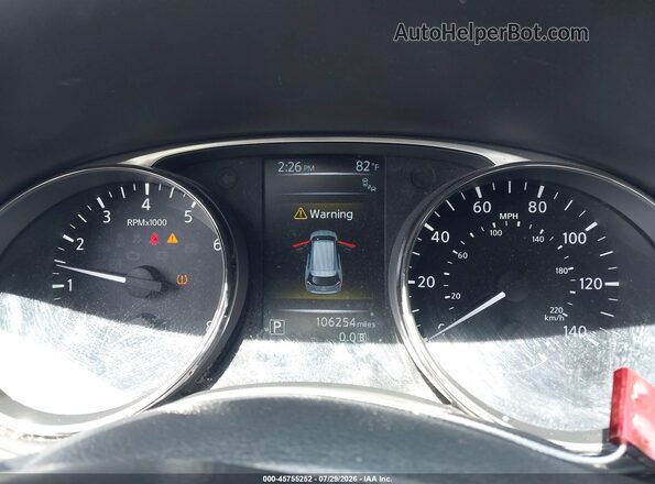 KNMAT2MV0GP670890 2016 NISSAN ROGUE White Հետևի նստատեղերի տեսք