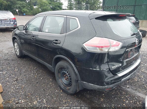 KNMAT2MV0GP709400 2016 NISSAN ROGUE Black უკანა მარცხენა