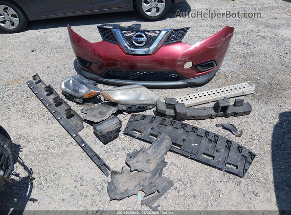 KNMAT2MV0GP722387 2016 NISSAN ROGUE Red Սարքավորումների վահանակի տեսք