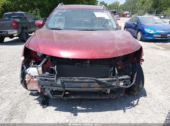 KNMAT2MV0GP722387 2016 NISSAN ROGUE Red Սալոնի հետևի տեսք