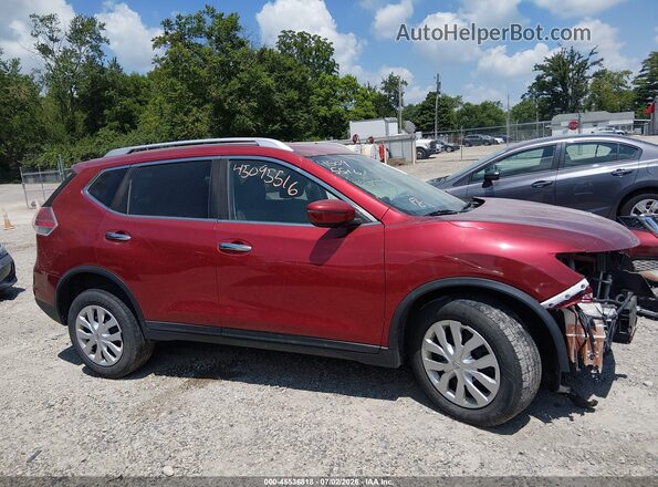 KNMAT2MV0GP722387 2016 NISSAN ROGUE Red Սալոնի 360 աստիճան տեսք