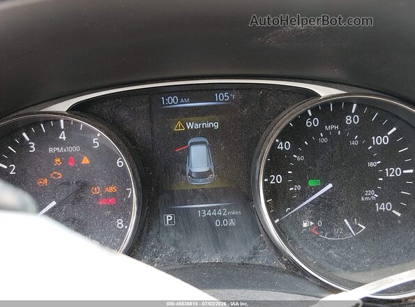KNMAT2MV0GP722387 2016 NISSAN ROGUE Red Հետևի նստատեղերի տեսք