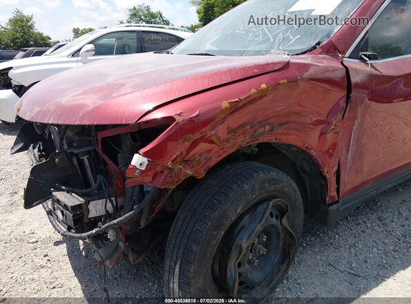 KNMAT2MV0GP722387 2016 NISSAN ROGUE Red Դիմացի տեսք