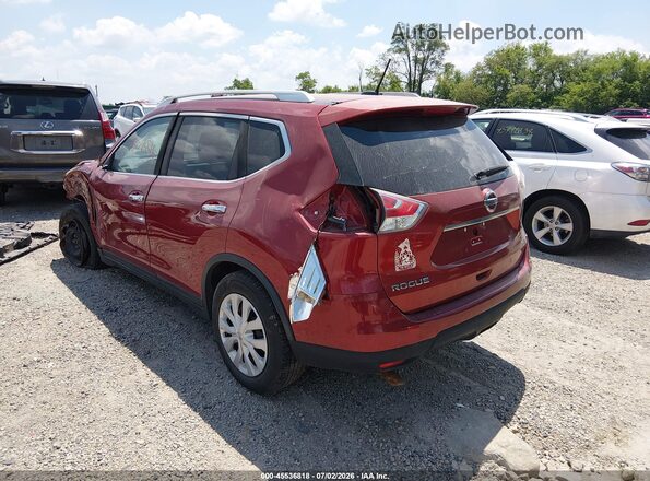 KNMAT2MV0GP722387 2016 NISSAN ROGUE Red Հետևի ձախ