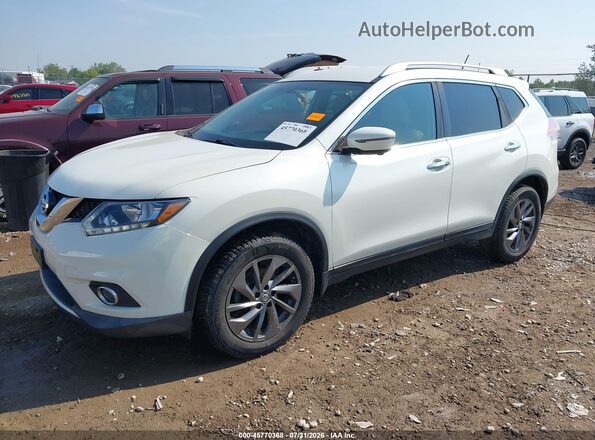 KNMAT2MV0GP736368 2016 NISSAN ROGUE White Przód lewy